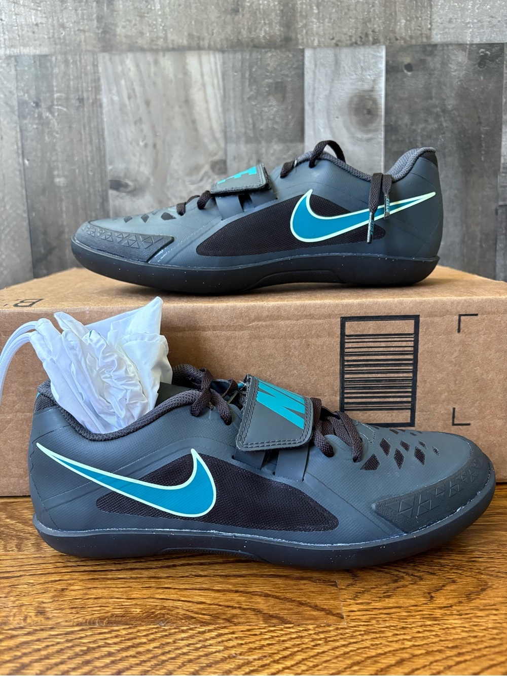 Nike Zoom Rival SD 2 Black Blue Mens Size NEW throwing shoes track